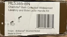 Brizo HL5385-BN Lever Handle Kit For Widespread Bathroom Faucet, Brushed Nickel. Fixed Price $59.99.