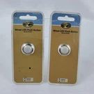 Lot Of 2 Hampton Bay Wired Led Illuminated Doorbell Push Button, Brass Finish. Fixed Price $21.99.