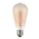 Livex Pack Of 10, 4W, ST19 Edison Filament Led Bulbs, Amber Glass - 960421X10. Fixed Price $99.80.