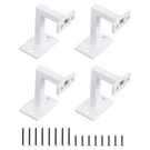 4PCS Fixed Steel Square Hand Rail Brackets Holder For Staircase White. Fixed Price $39.73.