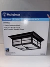 Westinghouse 62048 Orwell Light Outdoor Flush Mount Fixture Textured Black New. Fixed Price $48.00.
