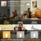 Dimmable E12 Led Candelabra Bulb, Warm White 2700K, Pack Of 6 For Elegant Lig.... Fixed Price $18.85.