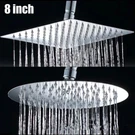 8" Round / Square Rainfall Shower Head Chrome Stainless Steel Bath Sprayer. Fixed Price $11.99.