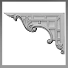 3X Ekena Millwork Nestor Stair Brackets, Left, 9"W 6 1/4"H 5/8"D Freeship!. Fixed Price $23.99.