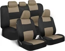Bdk Polypro Seat Covers Full Set In Beige Black Front And Rear Split Benc. Fixed Price $41.04.
