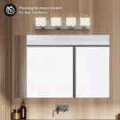 Dove Creek Silver Stainless Steel Vanity Satin Nickel 4-LIGHT. Fixed Price $146.59.