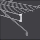 Propack Shelf And Rod Wire Shelving End Caps (36-PIECE). Fixed Price $17.99.