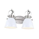 JYL1115B Phineas 16.25" Farmhouse Bohemian Iron Led Vanity 2-LIGHT White. Fixed Price $116.71.