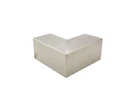 Roll Formed Cap Rail Corner 90 Degree Horizontal 2" Square - Brushed Stainless. Fixed Price $67.76.
