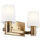 Kichler 55175NI 2 Light 15"W Vanity - Bronze. Fixed Price $203.99.