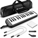 32 Keys Melodica Air Piano Musical Instrument With Carrying Bag Black. Fixed Price $65.99.