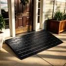 2.5" High Threshold Ramp With Cable Channels For Garage & Curbs Wheelchair Black. Fixed Price $59.99.