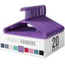 Purple Plastic Hangers 20 Pack - Space Saving Clothes For Closet. Fixed Price $22.80.