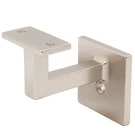 Contemporary Square Handrail Bracket - Satin Nickel. Fixed Price $18.50.