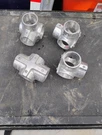 ( 4 ) Hollaender Speed Rail 13-8 Side Outlet Cross For 1-7/8" Od Pipe, Aluminum. Fixed Price $60.00.