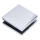 Crl Polished Stainless Steel 2 X Square Smooth Face Mall Front Glass Cl. Fixed Price $43.45.