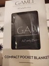 Two Pocket Blanket Black For Beach Festival - Camping Compact Size 55"X60" Gamli. Fixed Price $14.99.