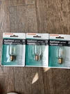 Lot Of 3 Sylvania Appliance Light Bulb, 25 W, T8 Lamp, Intermediate Base. Fixed Price $16.99.