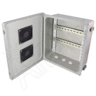 Altelix 14X12X6 Vented Industrial Rail Fiberglass Enclosure. Fixed Price $139.99.
