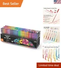 120 Unique Colors Gel Pen Set For Adults: Non-toxic Art Supplies & Markers. Fixed Price $48.44.