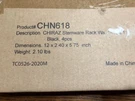 Wallniture Chiraz 11" Glass Rack Mount, Black, Set Of 4 New In Box. Fixed Price $25.95.