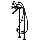 Kingston Brass CCK266K0 Freestanding Tub Faucet Package, Matte Black. Fixed Price $844.64.