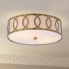 Jonathan Y Aria 2-LIGHT 12.25 In. Metal Led Flush Mount Brass Gold Transitional. Fixed Price $69.99.