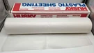 Husky 8' X 100' Plastic Sheeting Poly-america 408C Clear 4-MIL Low Density. Fixed Price $44.63.