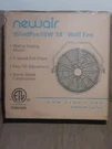 Newair WINDPRO18W Wall Mounted Inch High-velocity Industrial Shop Fan With.... Fixed Price $80.00.