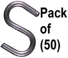 National Mfg N273-425 2" Heavy Zinc Plated Open Hooks Bulk 50 Pack. Fixed Price $54.93.