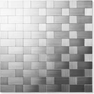 Yipscazo Peel And Stick Backsplash For Kitchen Stainless Steel 12''X12'',10SHEET. Fixed Price $51.99.