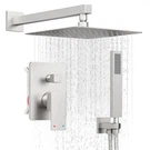 System 12 Inch Rain Showerhead Handheld Spray Brushed Nickel Holispa Wall. Fixed Price $259.99.