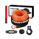 Fieryred 3/16INCH 50FT 8500LBS Synthetic Winch Rope Cable Kit W... Fast Usa Ship. Fixed Price $64.33.