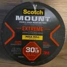 3M Scotch Mount Extreme Double Sided Tape 1 400 30LB Indoor Outdoor Mega Roll. Fixed Price $17.59.