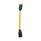 Twist-to-lock Cord Adapter 9" 12/3 Stw Yellow 15A 125V Plug L5-20R. Fixed Price $14.00.