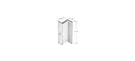 Clear Plastic "z" Shaped Shower Door Pull Handle- 2/PK By Laurence. Fixed Price $12.41.