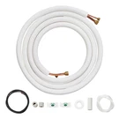 16FT Mini Split Line Set, 1/4" & 1/2" O.d Copper Pipes Tubing And Triple-layer. Fixed Price $132.83.