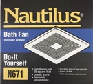 Nautilus Bathroom Fan N671 Rated 70 Cfm New Sealed Made In Usa And Vent Kit. Fixed Price $54.25.
