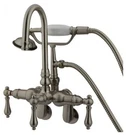 Kingston Brass CC302T Vintage Wall Mounted Clawfoot Tub Filler - Nickel. Fixed Price $692.22.