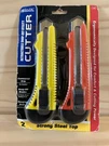 Bazic Retractable Snap-off Utility Steel Top Ergonomically Cutter 2PC/PACK. Fixed Price $11.99.