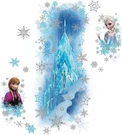RMK2739GM Disney Frozen Ice Palace With Elsa And Anna Peel Stick Giant Wall. Fixed Price $31.99.