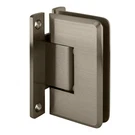Crl Cologne 037 Hinge Brushed Nickel Wall Mount 3/8" To 1/2" Glass. Fixed Price $51.36.