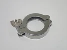 NW40 Compatible Aluminum Hinged Clamp W/ Stainless Steel Wing Nut Uhv Nos. Fixed Price $21.76.