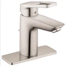Hansgrohe Brushed Nickel Single-hole Faucet Lever Handle Low Arc Modern Bathroom. Fixed Price $133.25.