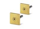 Fhc Square Low Profile End Caps Brass Material 2 Per Pack Satin Finish. Fixed Price $11.82.