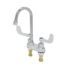 T&s Brass 4" Deck Mount Mixing Faucets W/ Laminar Flow Device Outlet. Fixed Price $217.50.