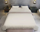 Minor Monkey 1000 Tc Egyptian Cotton Sheets King Size Ivory & Taupe Bed. Fixed Price $160.00.