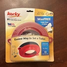 Korky Universal Wax Free Toilet Bowl Seal & Hardware Kit Model: 6000 New. Fixed Price $9.99.