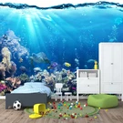 Tundj - Blue Ocean Wallpaper Peel And Stick Underwater Animal World Self. Fixed Price $194.24.