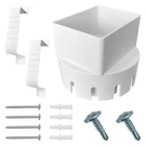 Dlbeem Gutter Downspout Adapter To Drain Pipe With 3" X 4", White. Fixed Price $18.98.